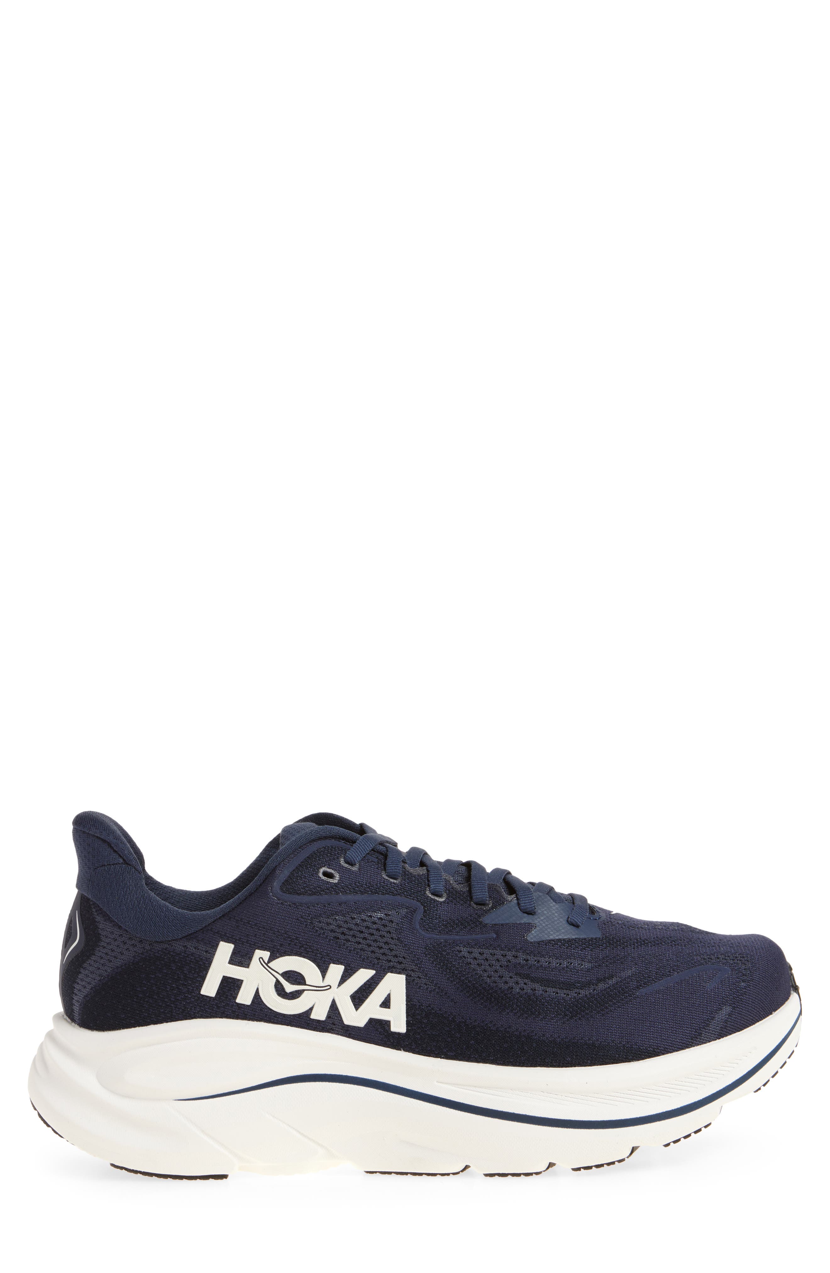 Clifton 10 Running Shoe - Wide Width Available, Alternate, color, NAVY / WHITE