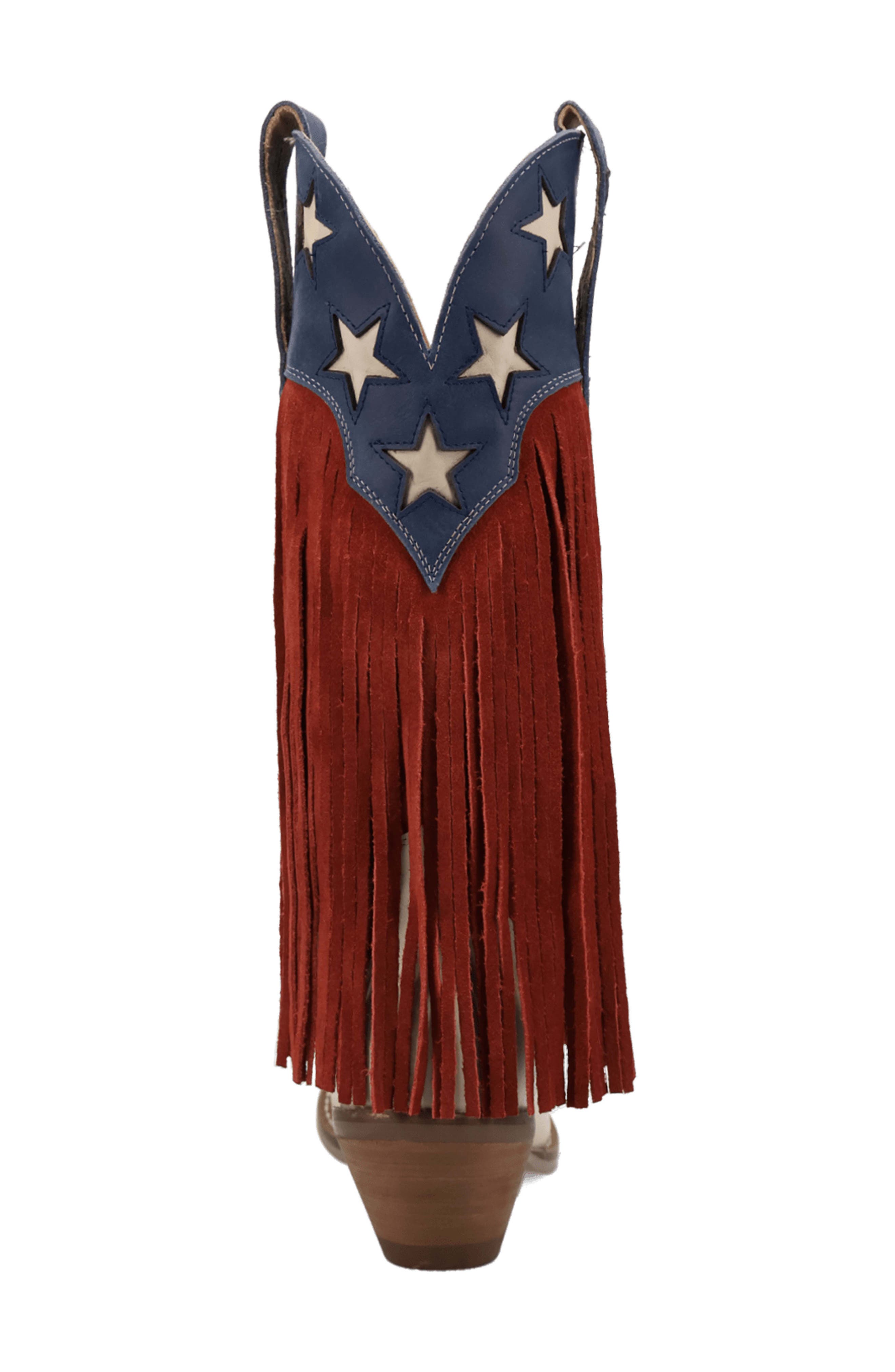 Dingo Wild N Free Fringe Western Boot, Alternate, color, Multi