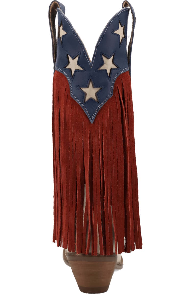 Dingo Wild N Free Fringe Western Boot, Alternate, color, Multi