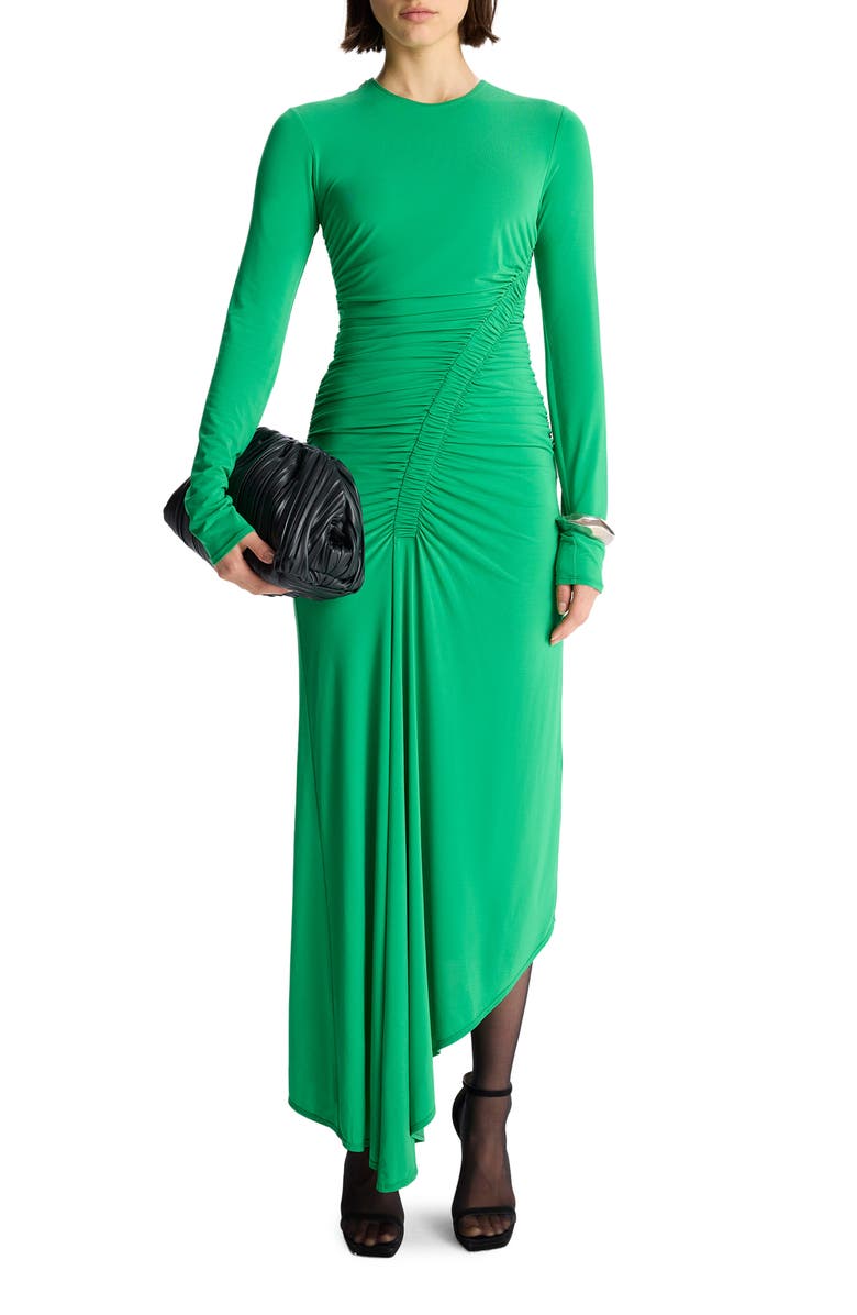 A.L.C. Adeline Long Sleeve Asymmetric Hem Dress, Main, color,