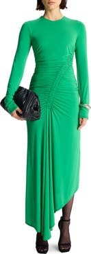 A.L.C. Adeline Long Sleeve Asymmetric Hem Dress