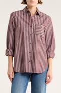 rag & bone Max Oversize Stripe Button-Up Shirt