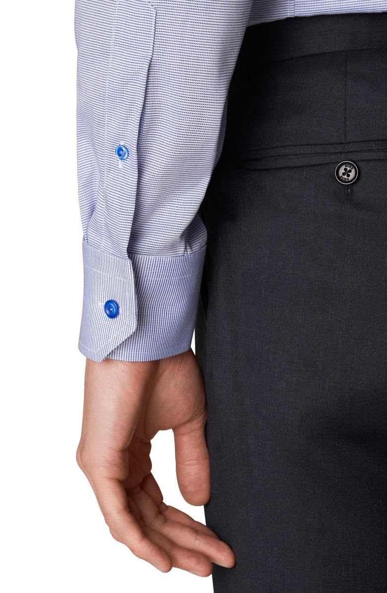 Eton Contemporary Fit Textured Solid Dress Shirt, Alternate, color, 