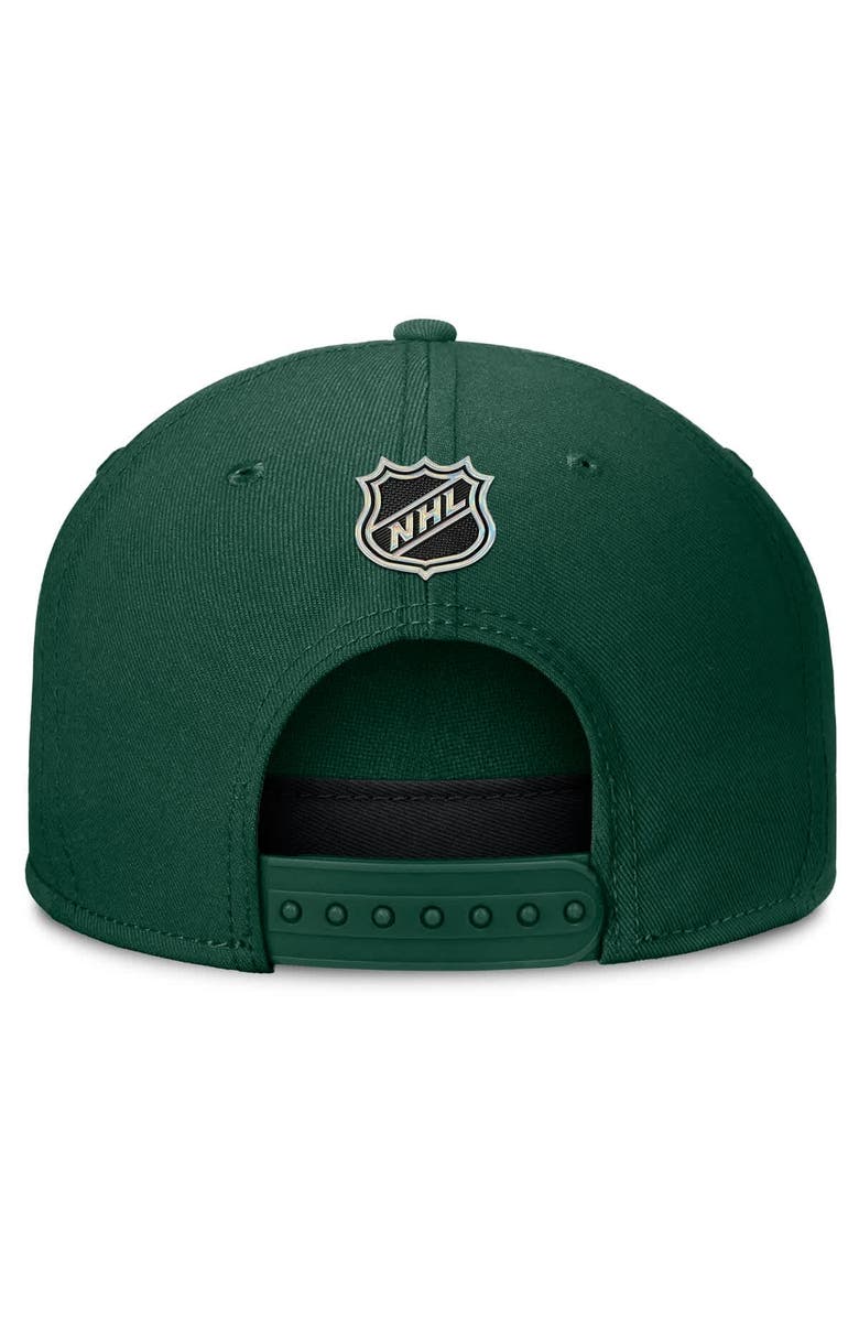 FANATICS Men's Fanatics Green Minnesota Wild Authentic Pro Rink Team Code Snapback Hat, Alternate, color, Green