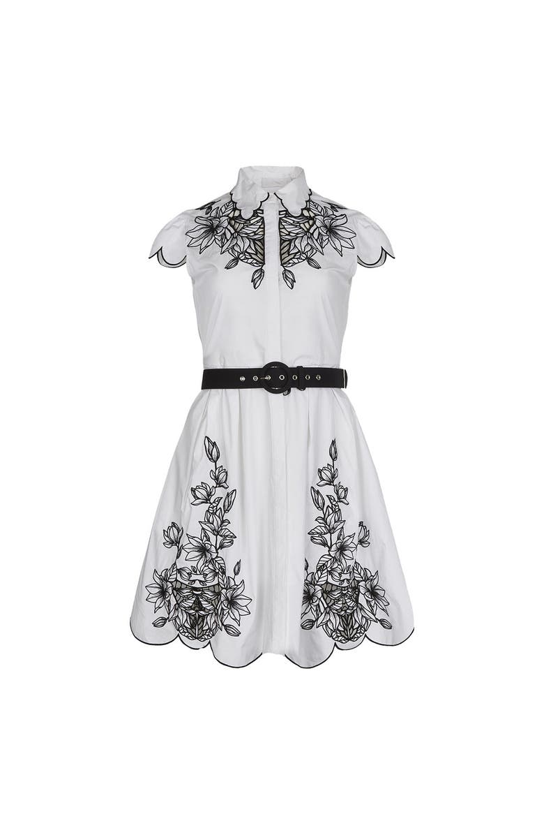 Anne Fontaine Adelina Dress, Main, color, Black/White