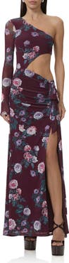 AFRM Shai Cutout One-Shoulder Maxi Dress