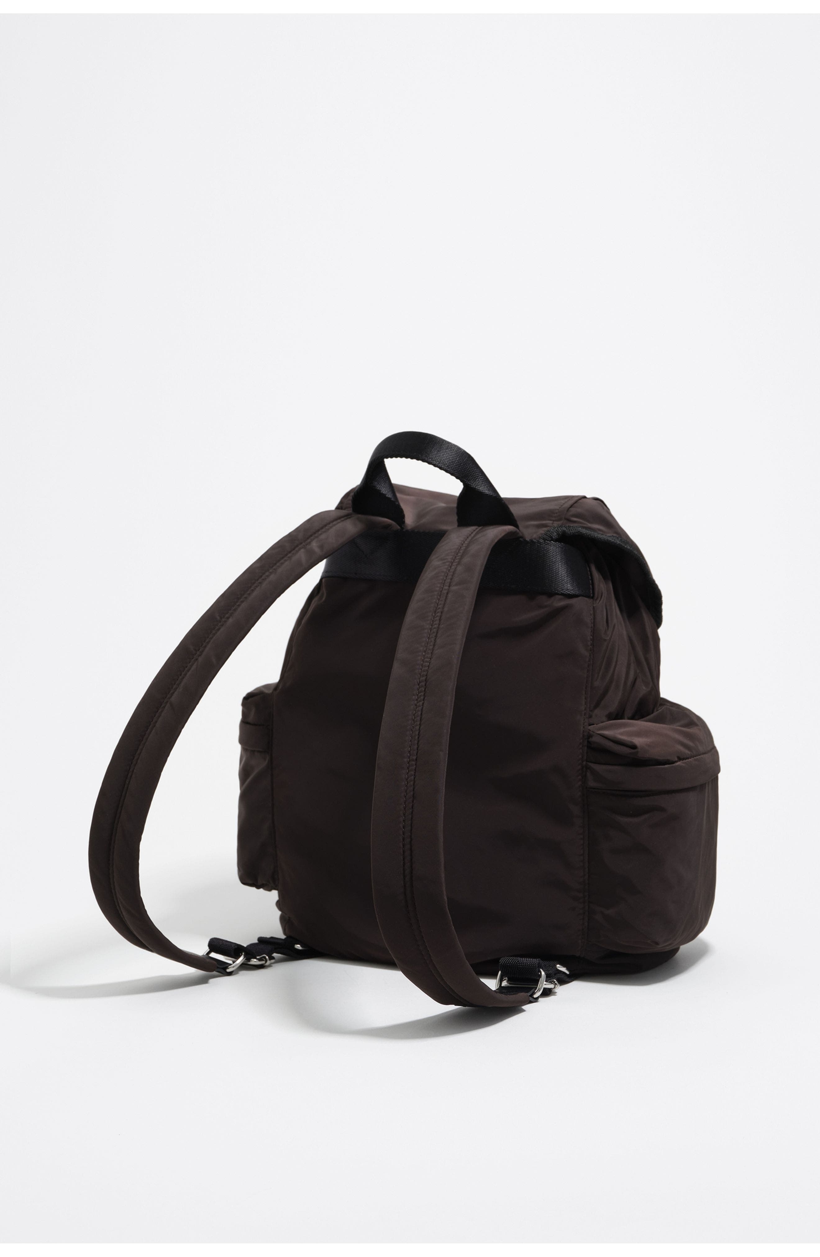 Bimba y Lola Large Nylon Backpack, Alternate, color, Charcoal