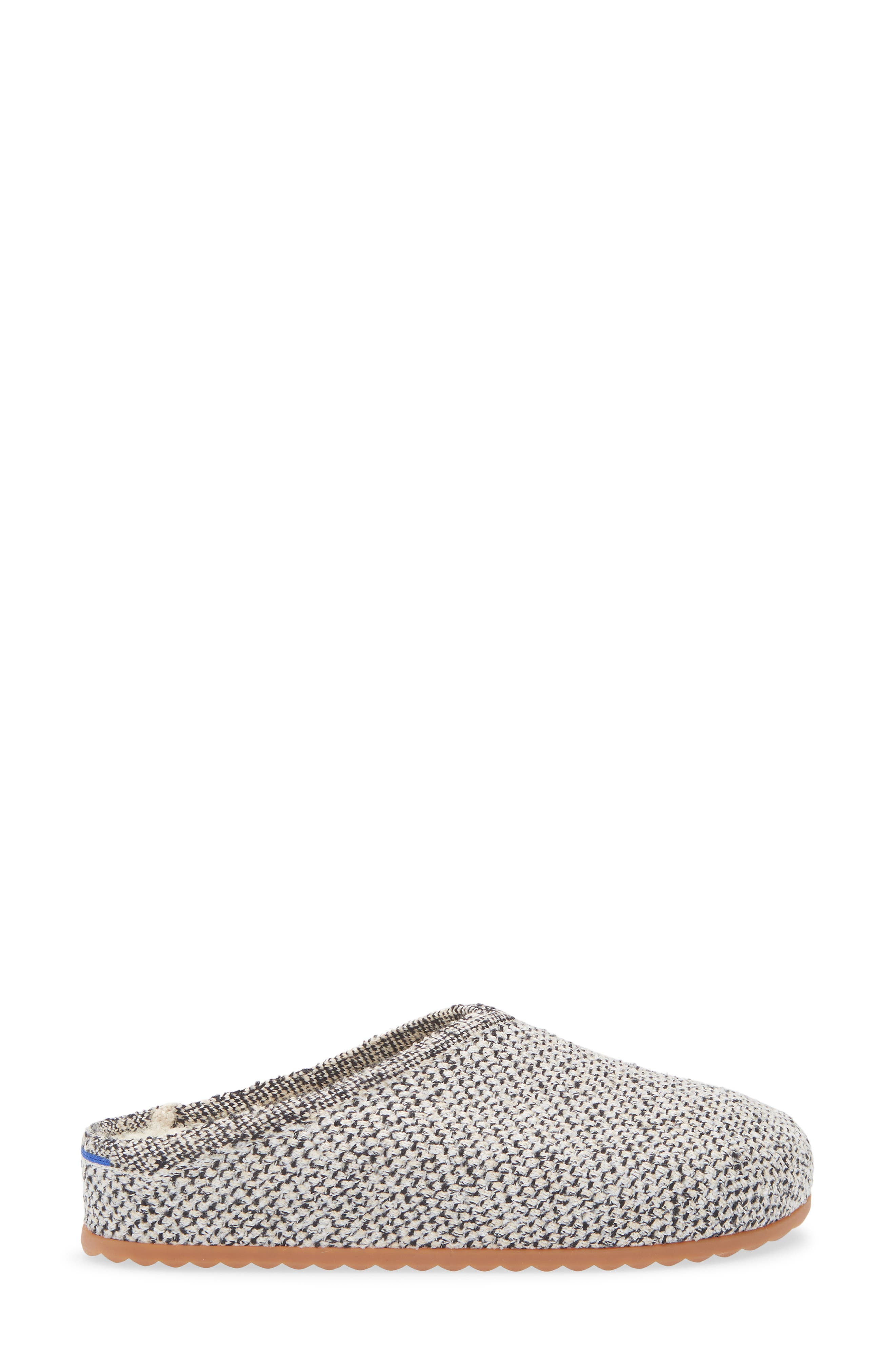 Rothy's The Cozy Faux Shearling Lined Clog, Alternate, color, Cookies And Cream Boucle