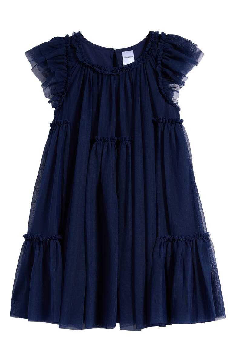 Nordstrom Kids' Tiered Mesh Dress, Main, color, 