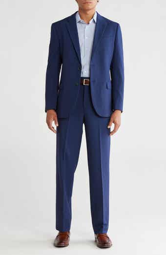 Nautica Blue Solid Suit