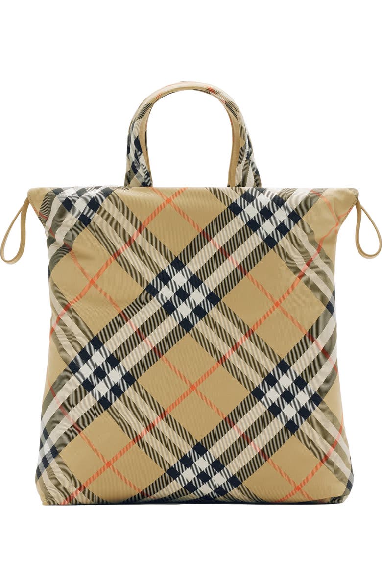 Burberry Check Tote, Main, color,