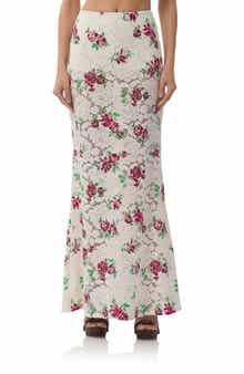AFRM Caella Floral Lace Maxi Skirt