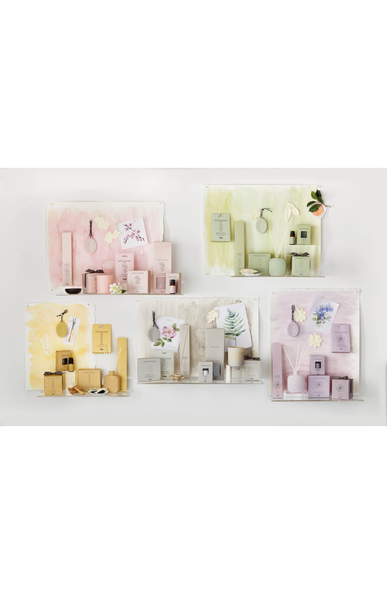 tag Peach Blossom Scented Candle Multicolor Wax Home Fragrance, Alternate, color, Pink