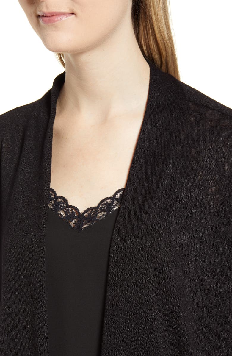 Bobeau Luann Open Front Cardigan, Alternate, color, 