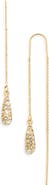 NORDSTROM RACK Pavé Cubic Zirconia Teardrop Threader Earrings