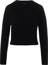 BuHu Cable Round Neck Textured Knit Sweater