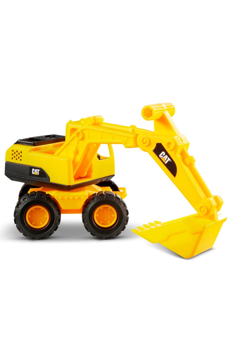 Tough Rigs Construction 15 Inch Toy Excavator, Yellow, Main, color, Multicolored