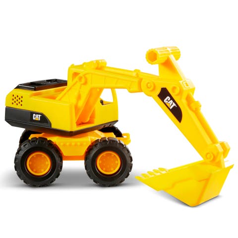 Tough Rigs Construction 15 Inch Toy Excavator, Yellow