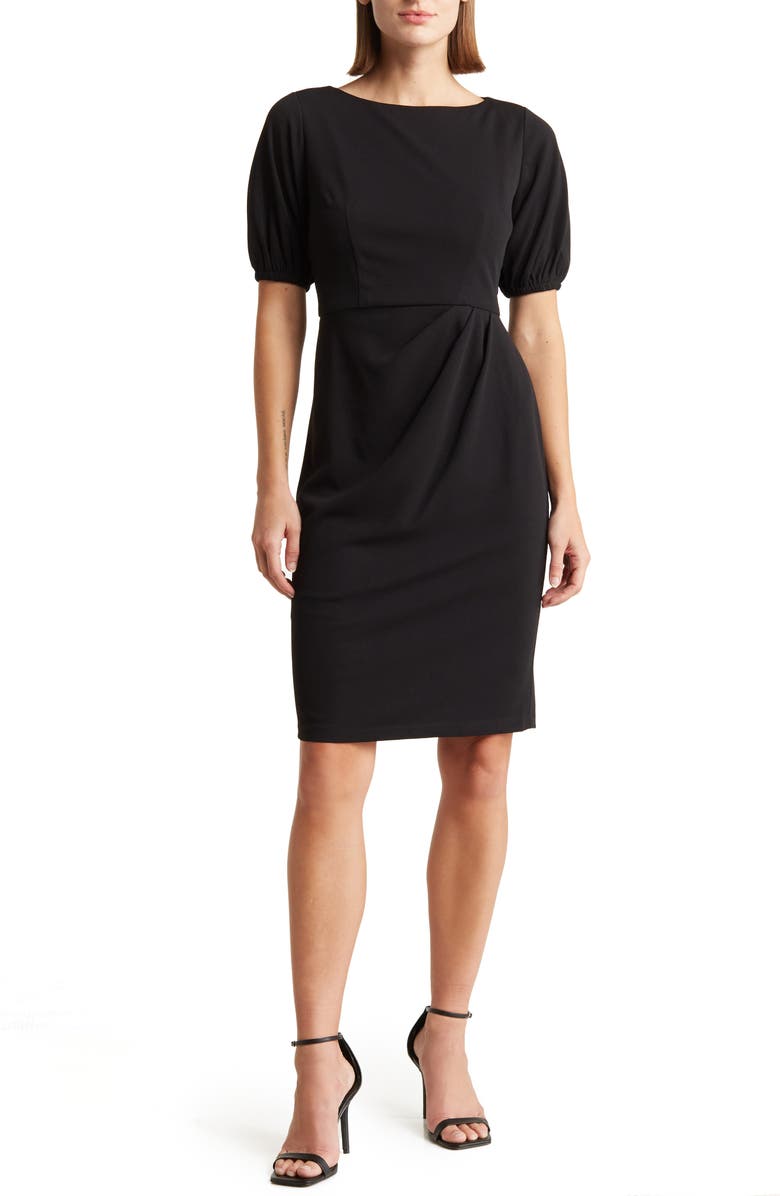 Maggy London Puff Sleeve Sheath Dress, Main, color, 