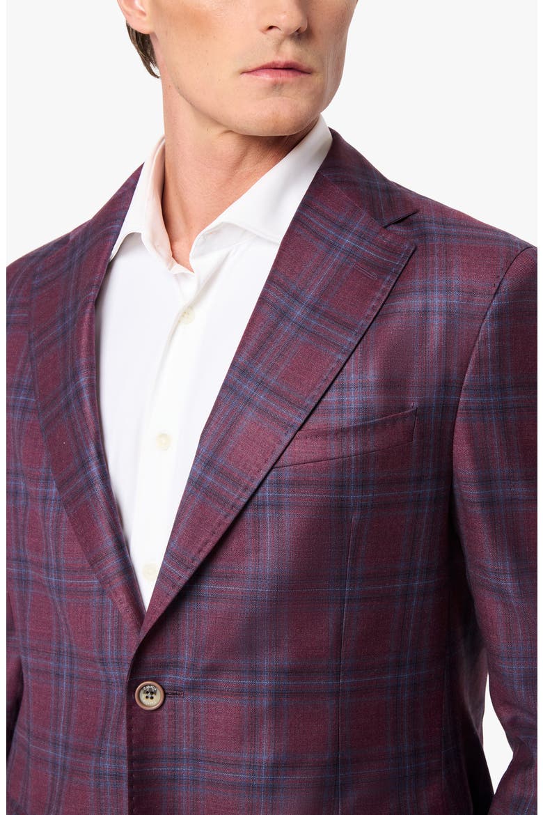Treviso Red & Blue Plaid Wool Sport Coat, Alternate, color, TUSCAN RED