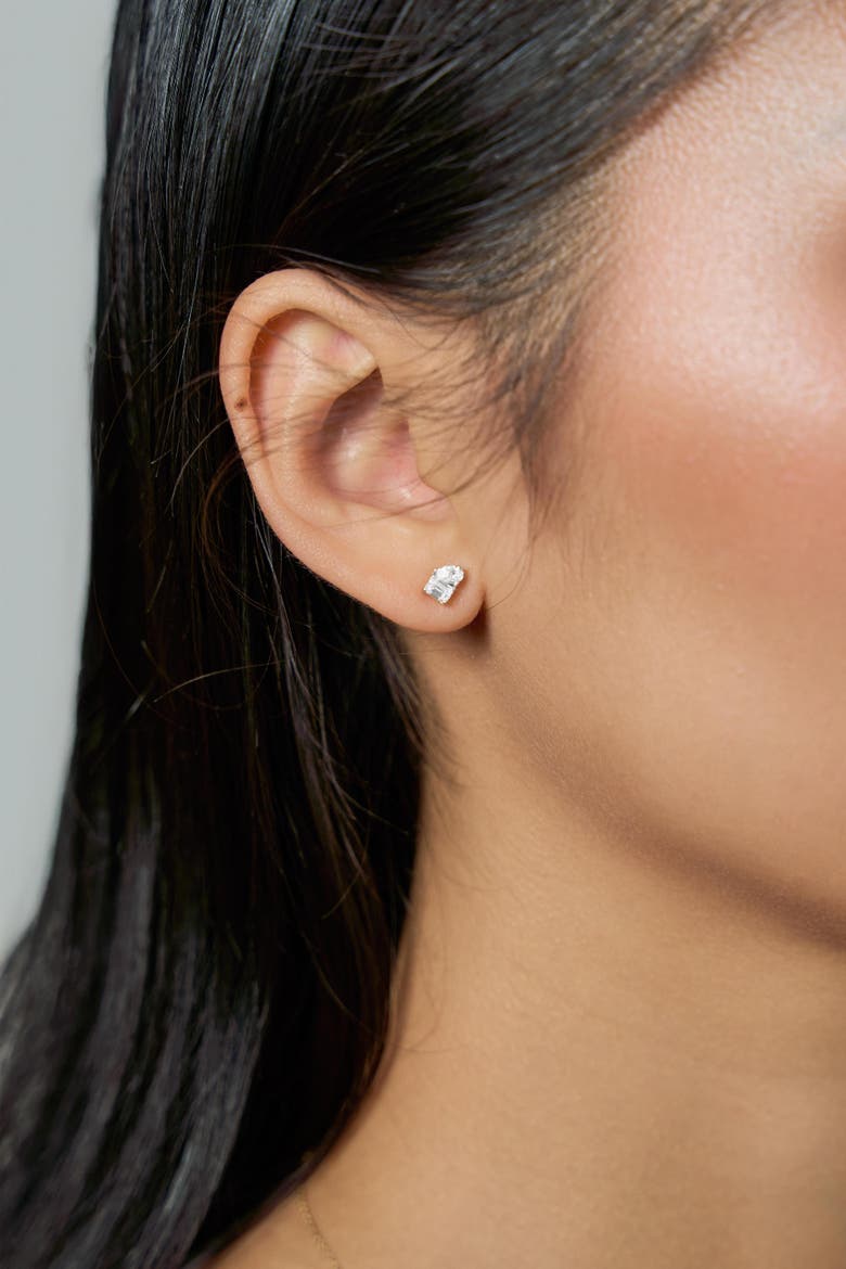 Valessa 14K Gold Lab Grown Diamond Toi Et Moi Earrings - 0.5 Ct, Alternate, color, 14K White Gold