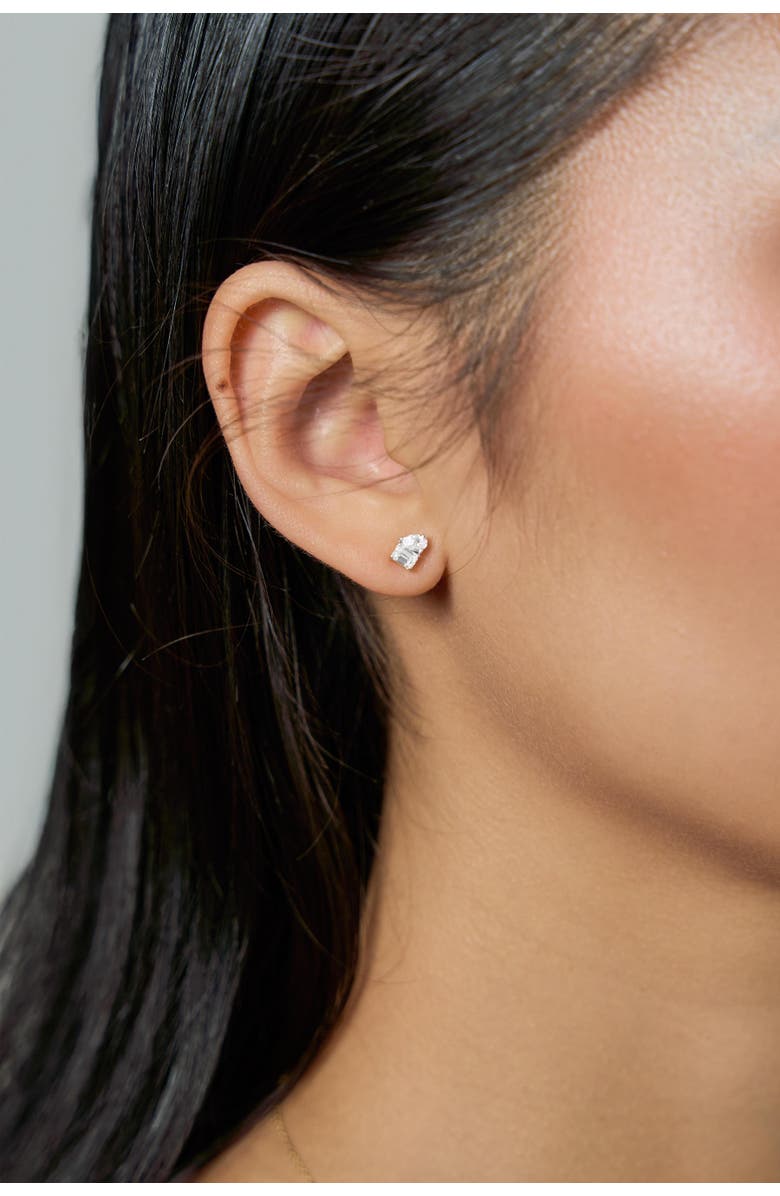 LuvMyJewelry Valessa 14K Gold Lab Grown Diamond Toi Et Moi Earrings - 0.5 Ct, Alternate, color, 14K White Gold