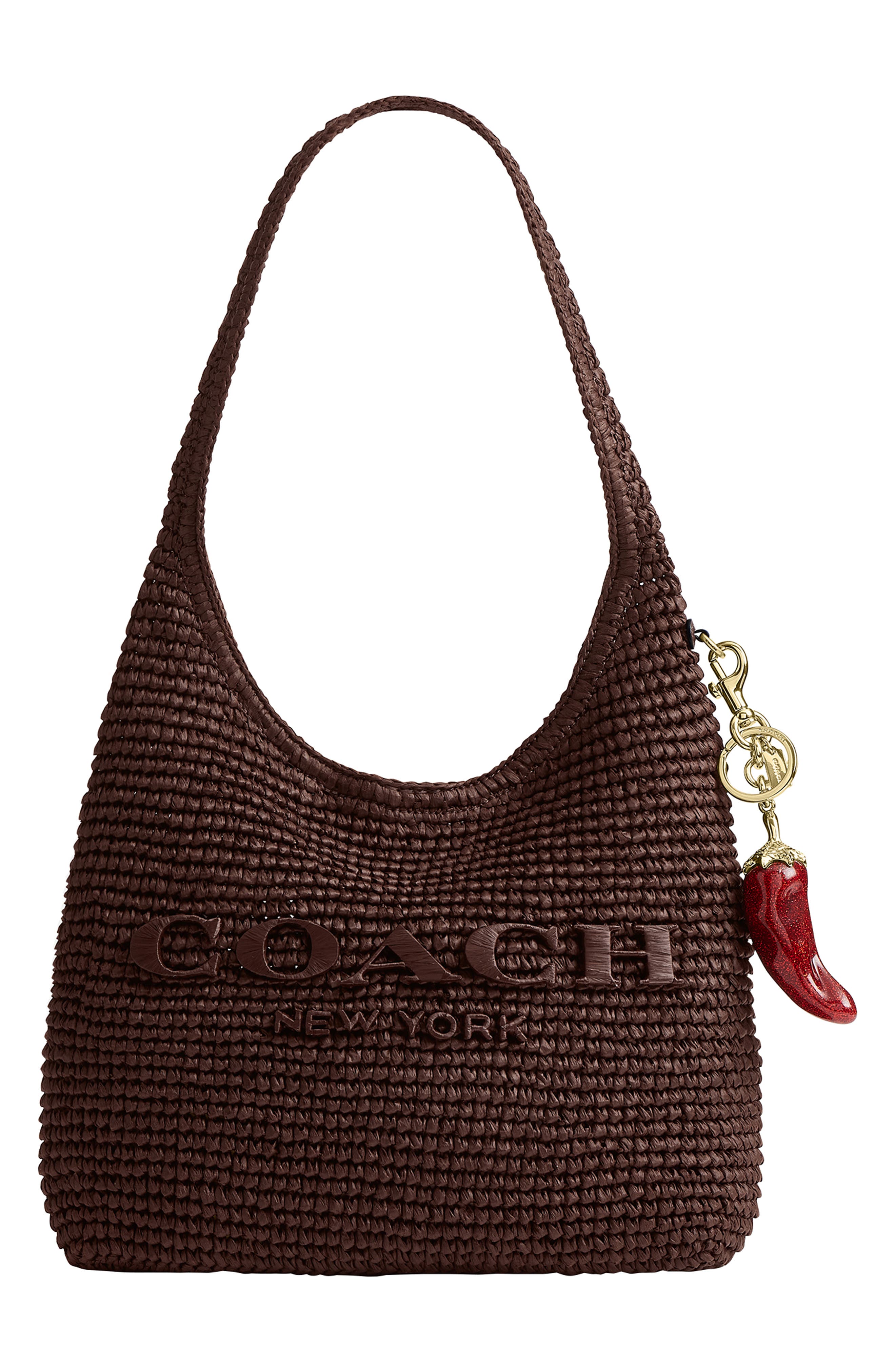 COACH Chili Pepper Bag Charm, Alternate, color, B4/ Red