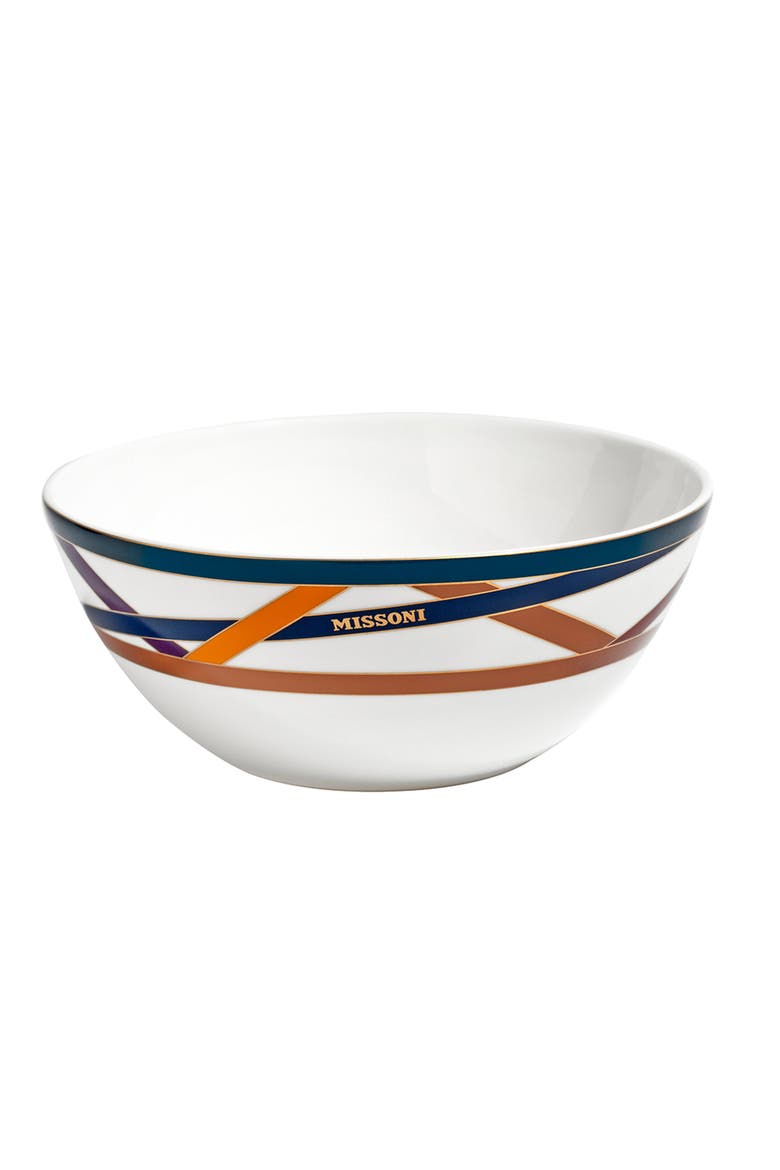 Soup or Cereal Bowls NASTRI Set of 2  Multicolor diam. 5.75", H 2.3", Main, color, Multicolor