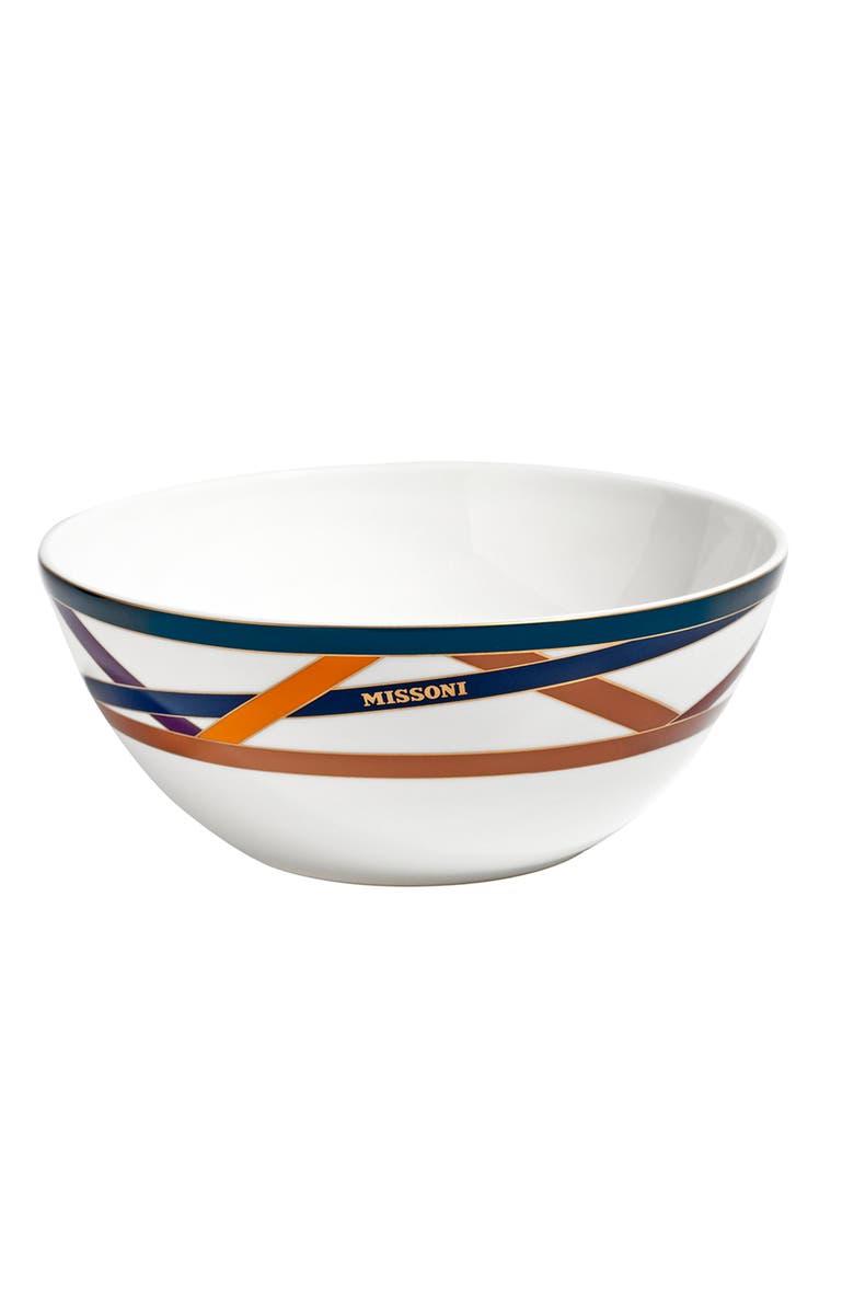 Missoni Home Tableware Soup or Cereal Bowls NASTRI Set of 2 Multicolor diam. 5.75", H 2.3", Main, color, Multicolor