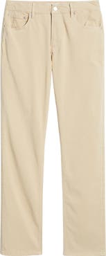 FRAME Modern Straight Leg Five-Pocket Twill Pants