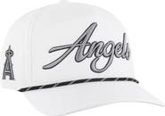'47 Men's '47 White Los Angeles Angels Overhand Speckle Hitch Rope Adjustable Hat