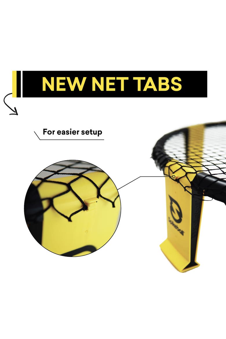 Weekender Set Roundnet Volleyball and 4 Square Outdoor Yard Game, Alternate, color, Multicolored