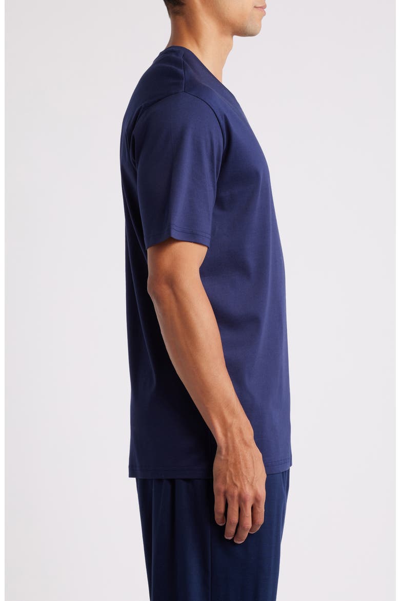 Mercerized Cotton Sleep T-Shirt, Alternate, color, CRUISE NAVY