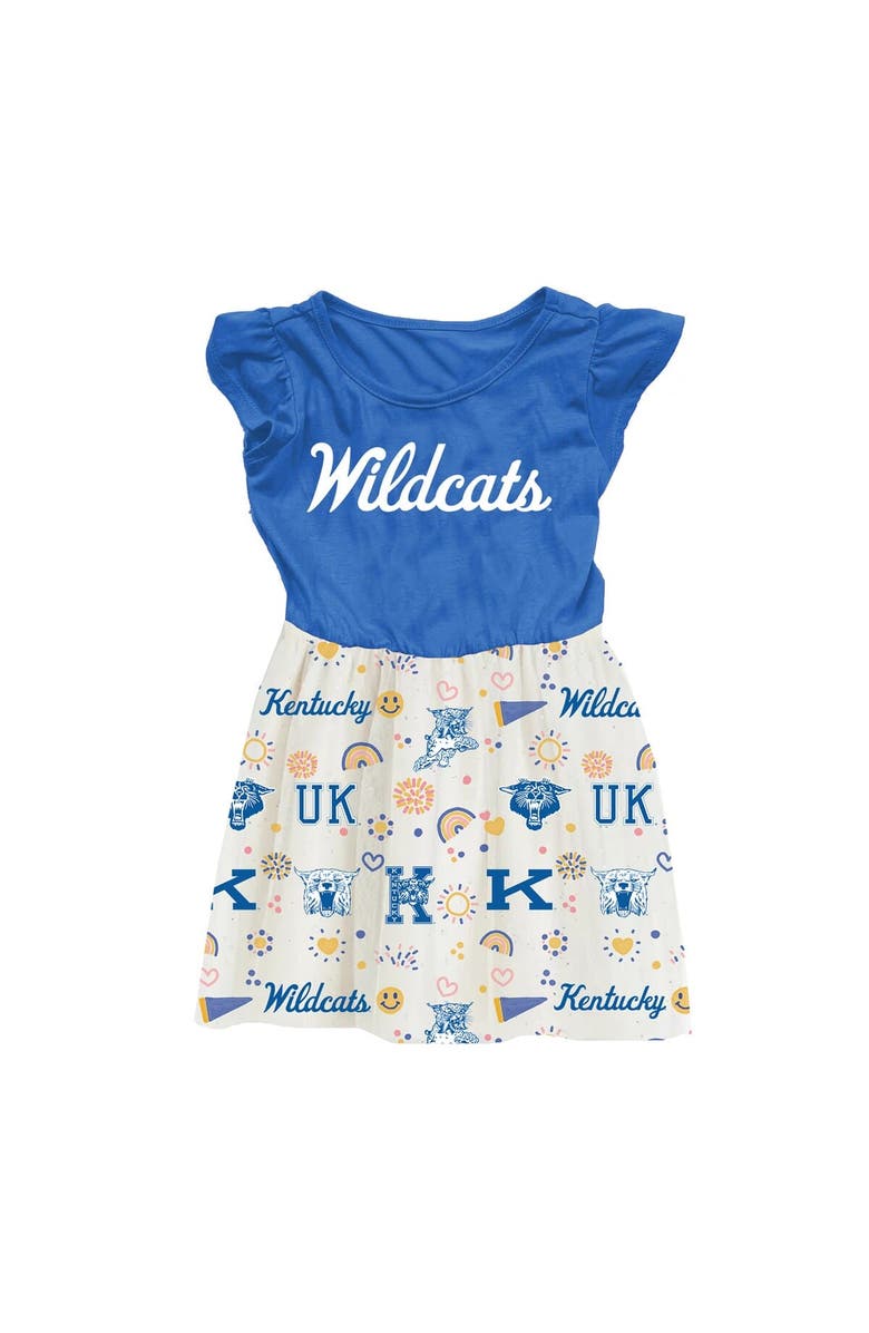 Wes & Willy Toddler Wes & Willy Royal Kentucky Wildcats Vault Princess Dress, Main, color, Royal