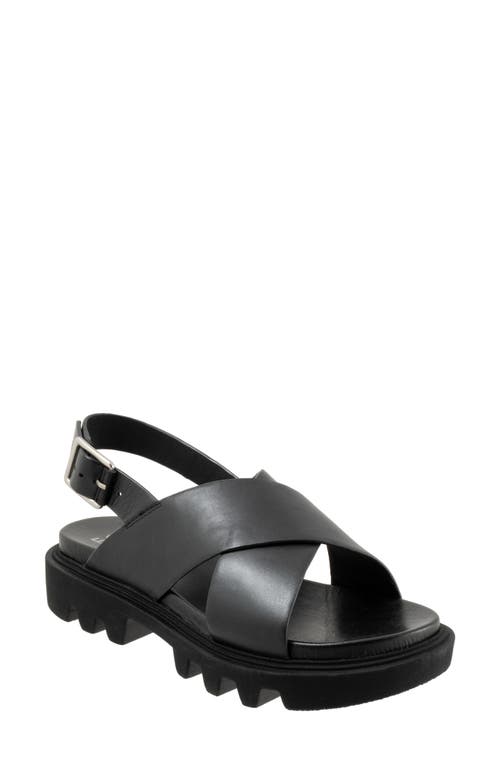 Shop Eos Footwear Flighty Slingback Platform Sandal In Black