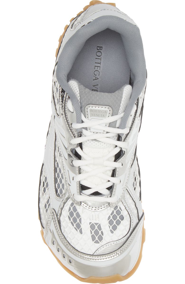 Bottega Veneta Orbit Sneaker, Alternate, color, 1425 Silver-White-Opw Rub