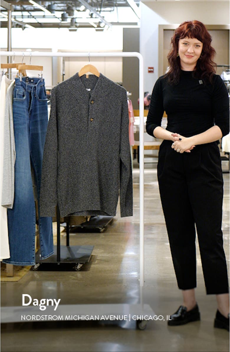 Cotton Blend Henley Sweater, sales video thumbnail