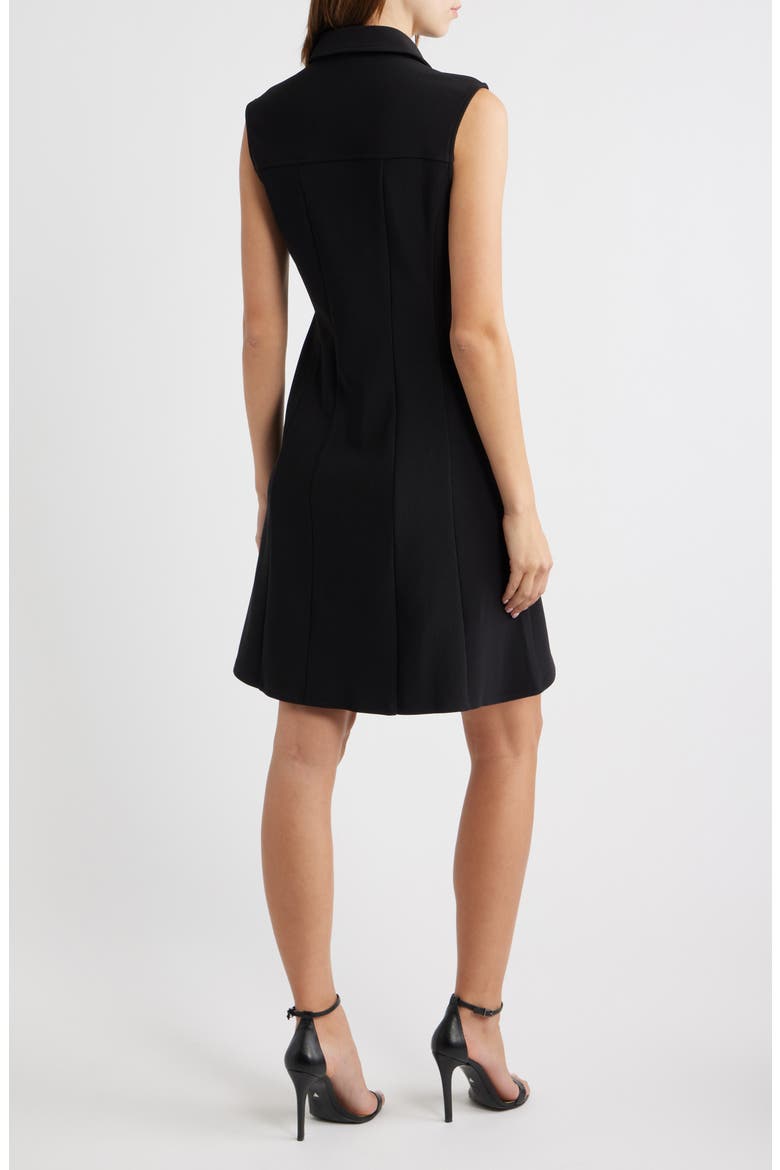 Sleeveless Shirtdress, Alternate, color, BLACK
