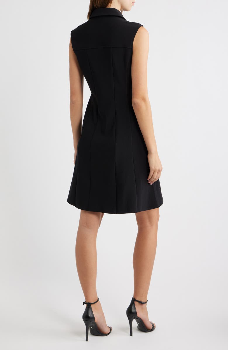 Maggy London Sleeveless Shirtdress, Alternate, color, Black
