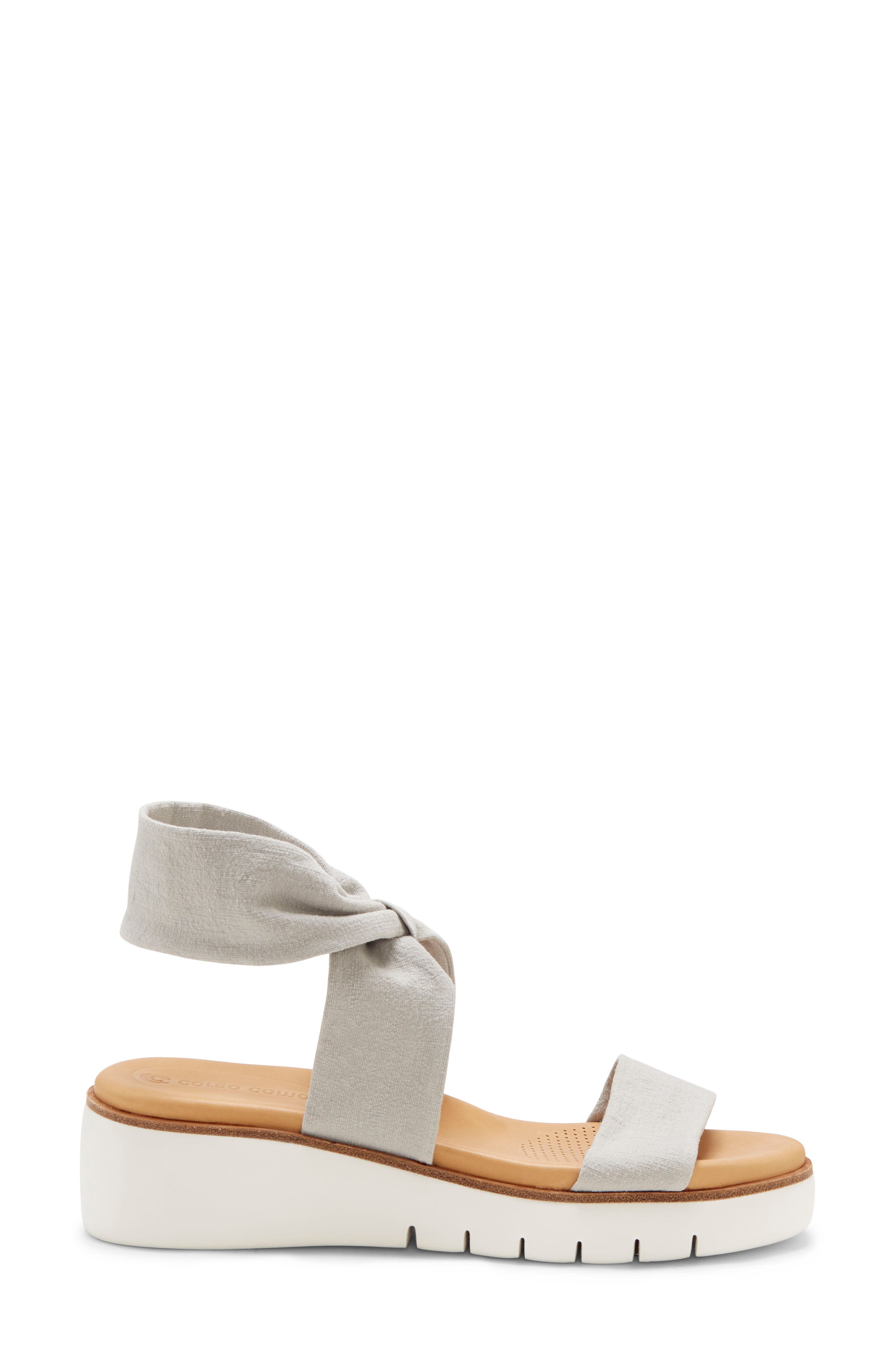 Blayke Sandal, Alternate, color, HEATHERED GREY FABRIC