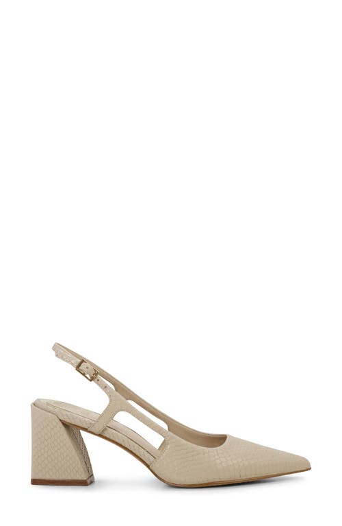 Vince Camuto Sindree Slingback Pointed Toe Pump In Soft Buff