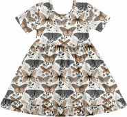Fletch Flutter Shortsleeve Twirl Dress