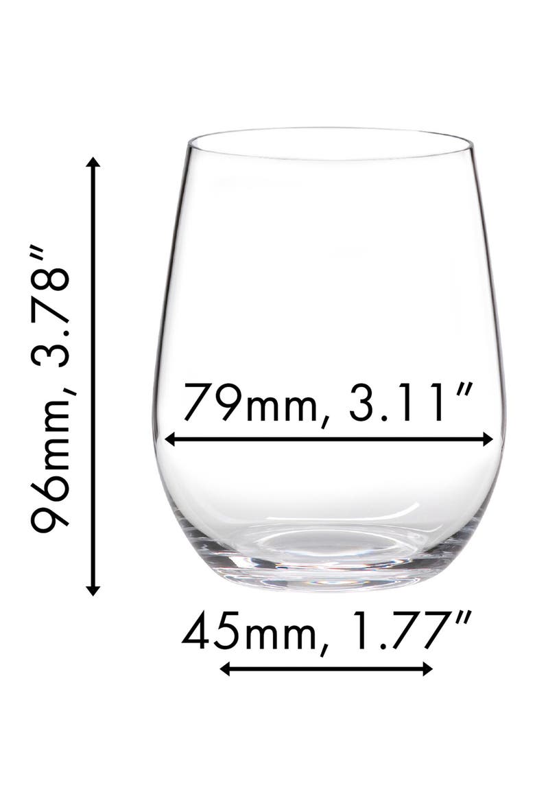 O Viognier/Chardonnay Wine Tumbler, Set of 4, Alternate, color, CLEAR