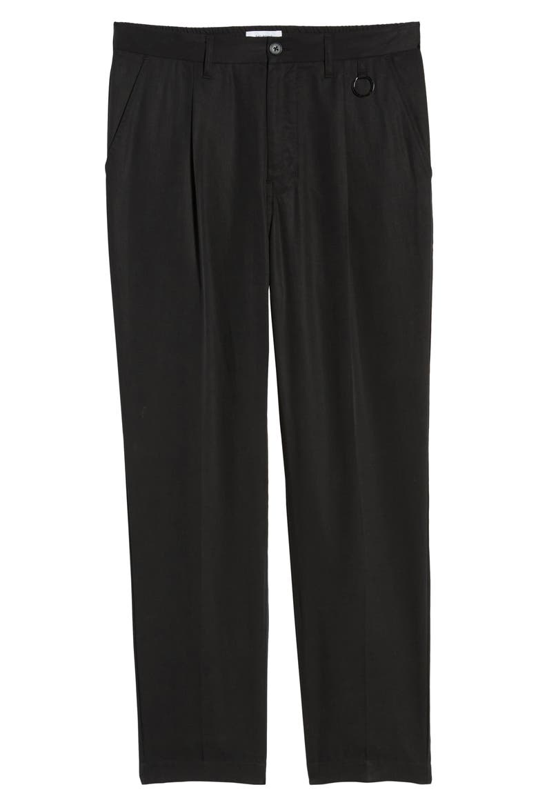 Dean Pleated Pants, Alternate, color, BLACK