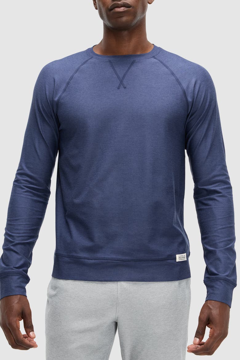Men's Dreamblend Pullover Crewneck, Main, color, Navy Blue