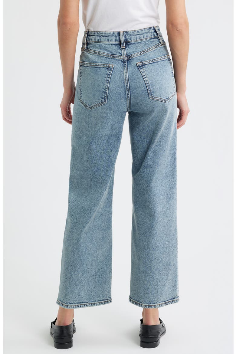 The Wide High Waist Ankle Wide Leg Jeans, Alternate, color, HAZY