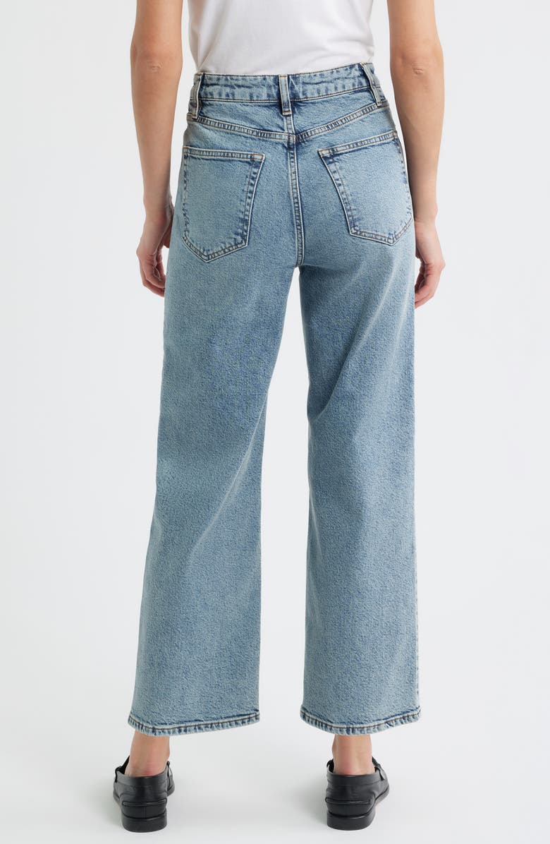 FRAME The Wide High Waist Ankle Wide Leg Jeans, Alternate, color, Hazy