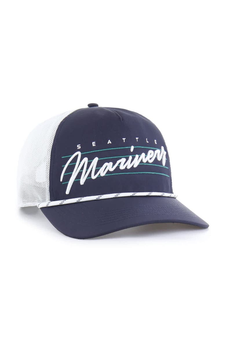 '47 Men's '47 Navy Seattle Mariners Brrr Downburst Mesh Hitch Adjustable Hat, Alternate, color, Navy