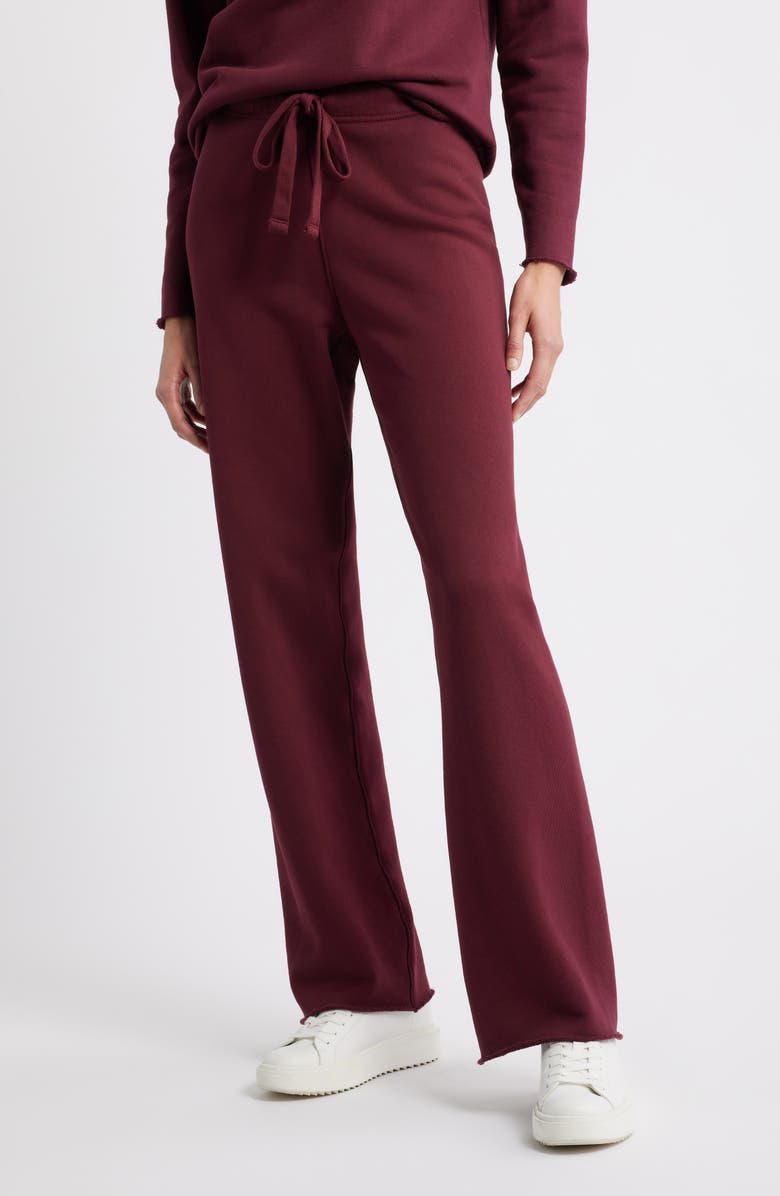Frank & Eileen Catherine Cotton Sweatpants, Main, color, Currant