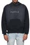 Oversize Studded Logo Heavyweight Fleece Hoodie